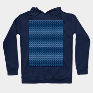 Bright Blue Pattern Hoodie